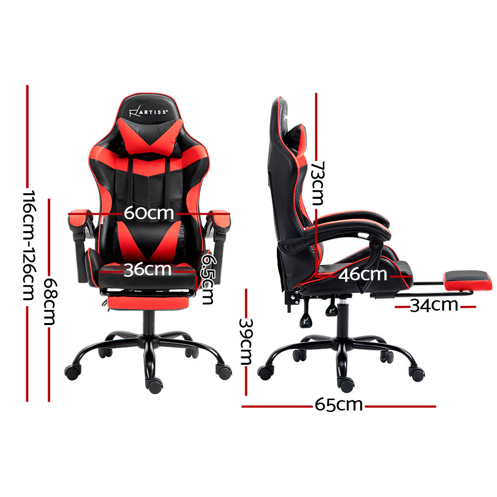 Torino Gaming Office Chair – Red – Standard