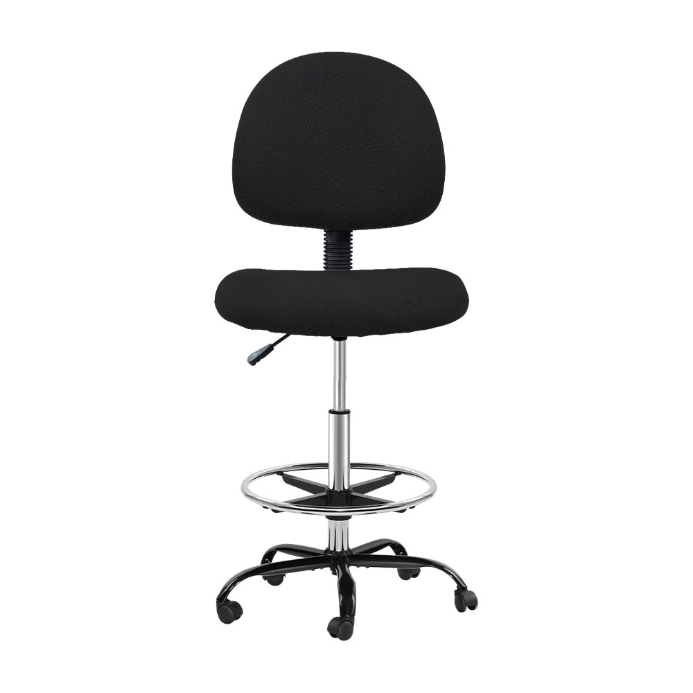 Altura Fabric Drafting Chair – Black