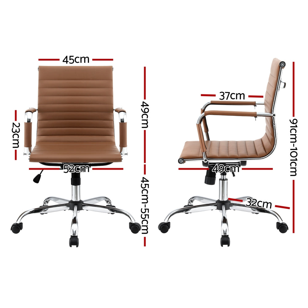 Rimini Conference Office Chair – Brown – Standard