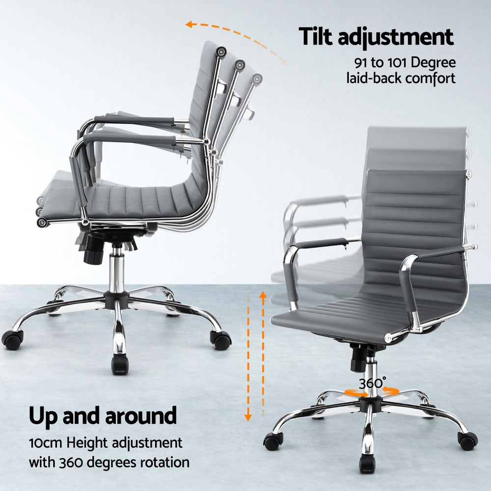 Verona Conference Office Chair – Grey – Standard
