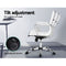 Leather Mid Back Office Chair - White