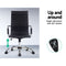 Leather High Back Office Chair - Black