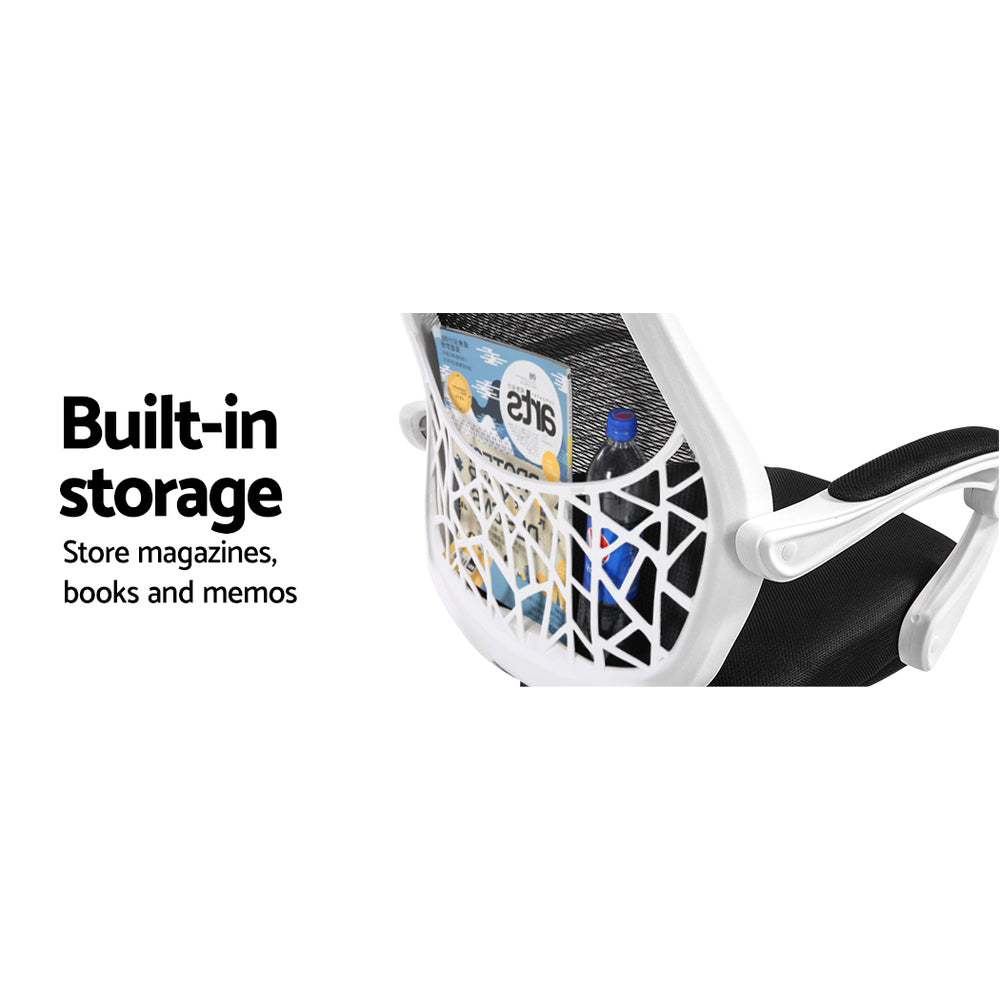 Mosaic Mesh Office Chair – Black & White – Standard