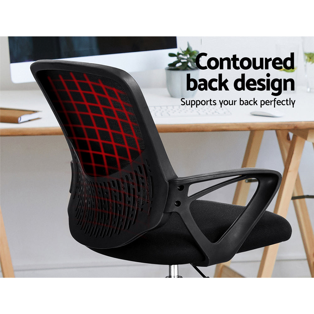 Siena Drafting Office Chair – Black – Standard