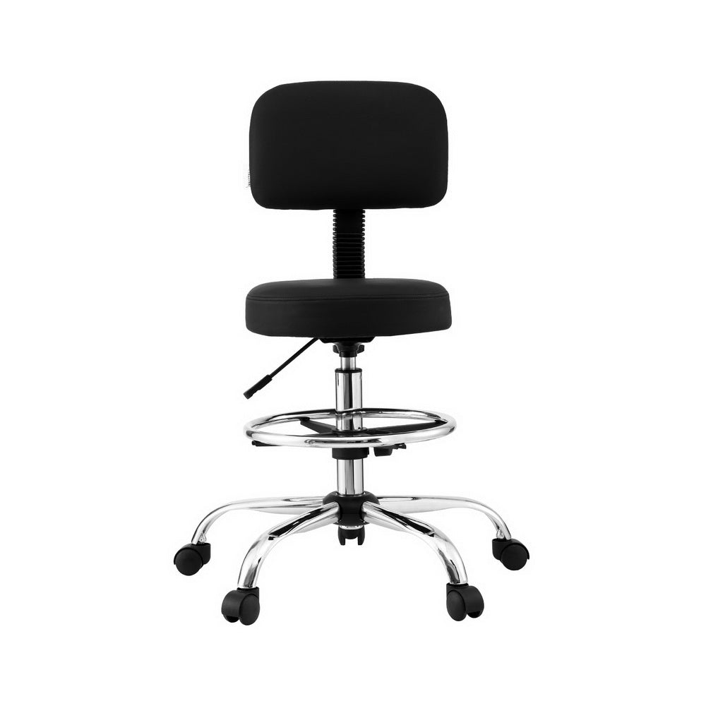 Parma Drafting Office Chair – Black – Standard