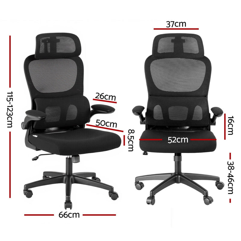 Ergonomic Mesh Office Chair – Adjustable, Black