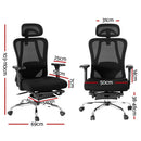 Mesh Office Chair – Ergonomic Back Support, Black