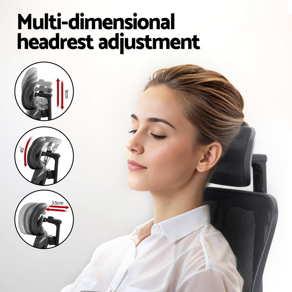 Alderon Ergonomic Mesh Office Chair – Black