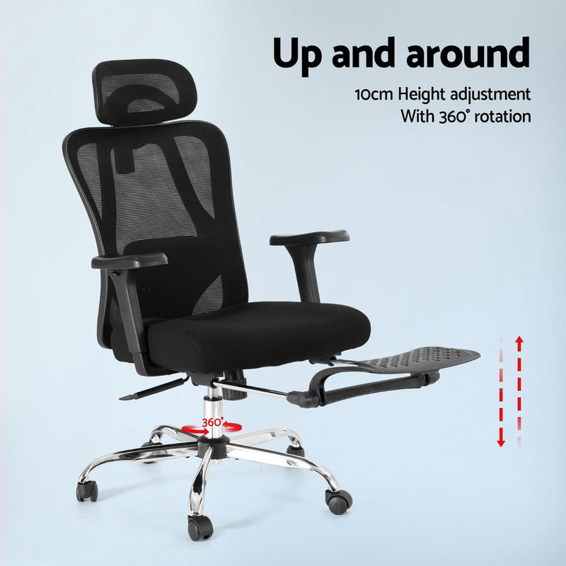 Mesh Office Chair – Ergonomic Back Support, Black