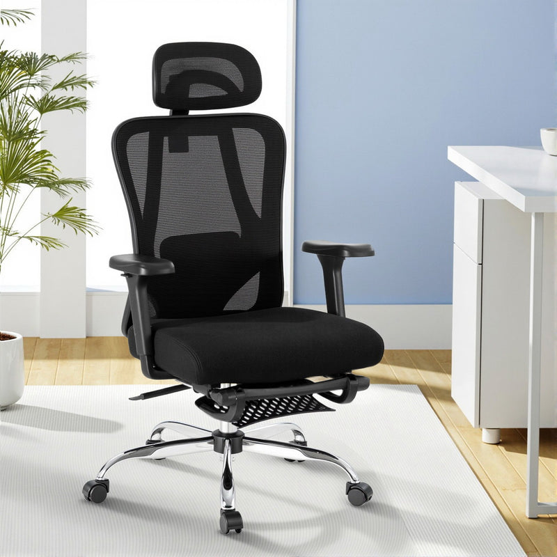 Mesh Office Chair – Ergonomic Back Support, Black