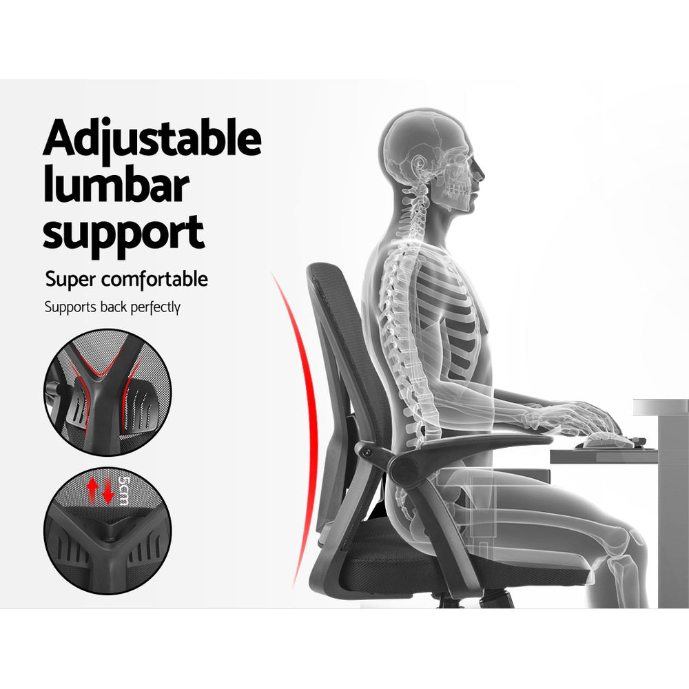 Nile Mesh Office Chair – Black – Mid Back