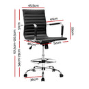 Leather Office Chair - Black