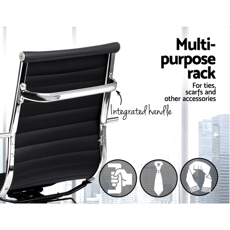 Leather Office Chair - Black