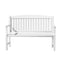 2-Seater Wooden Garden Bench – Lounge Chair, White Finish