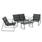 Outdoor Sofa Lounge Set – Textilene Table & Chairs, Garden Style