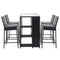 5-Piece Outdoor Wicker Bar Set