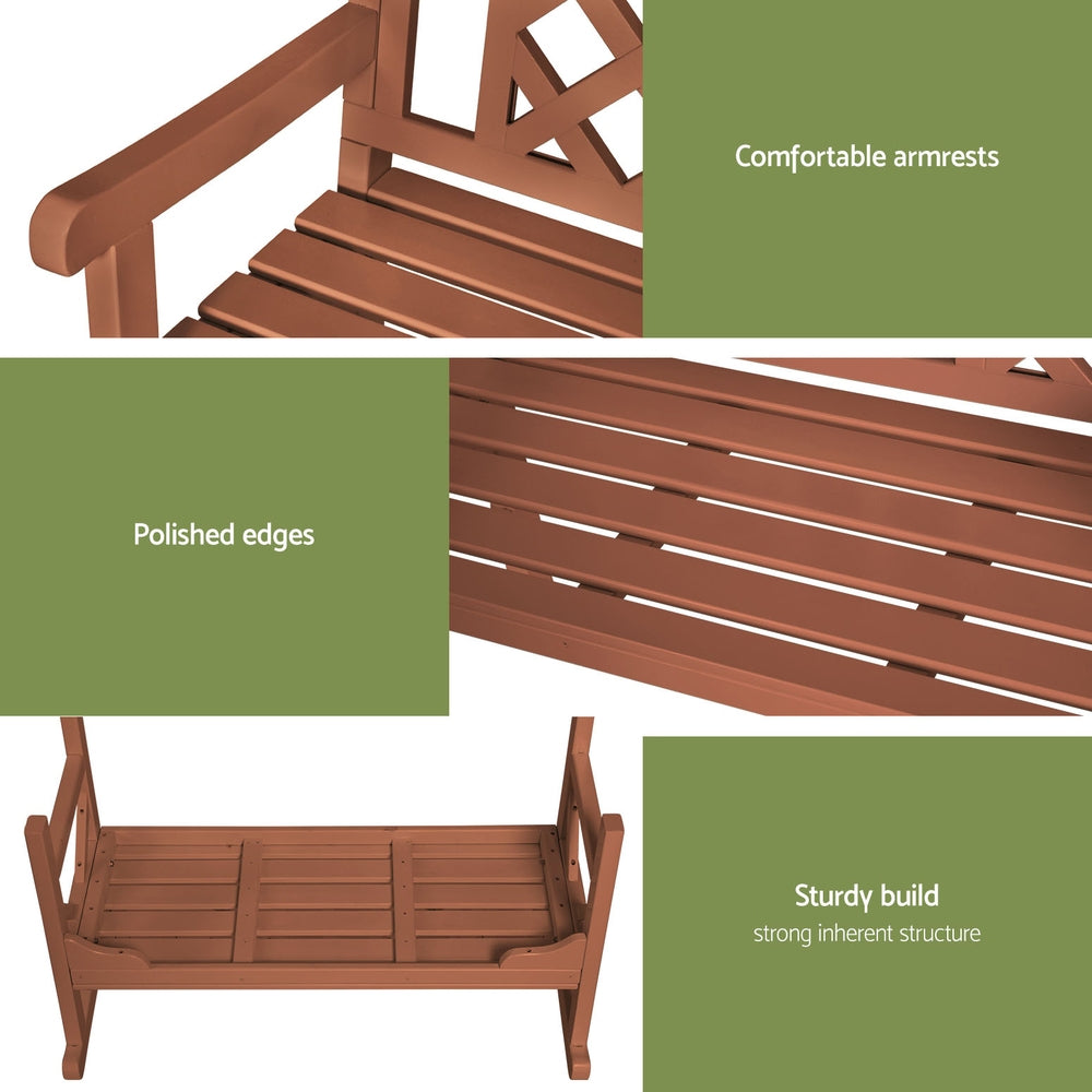 Kairo Garden Bench – Natural – 2 Seater