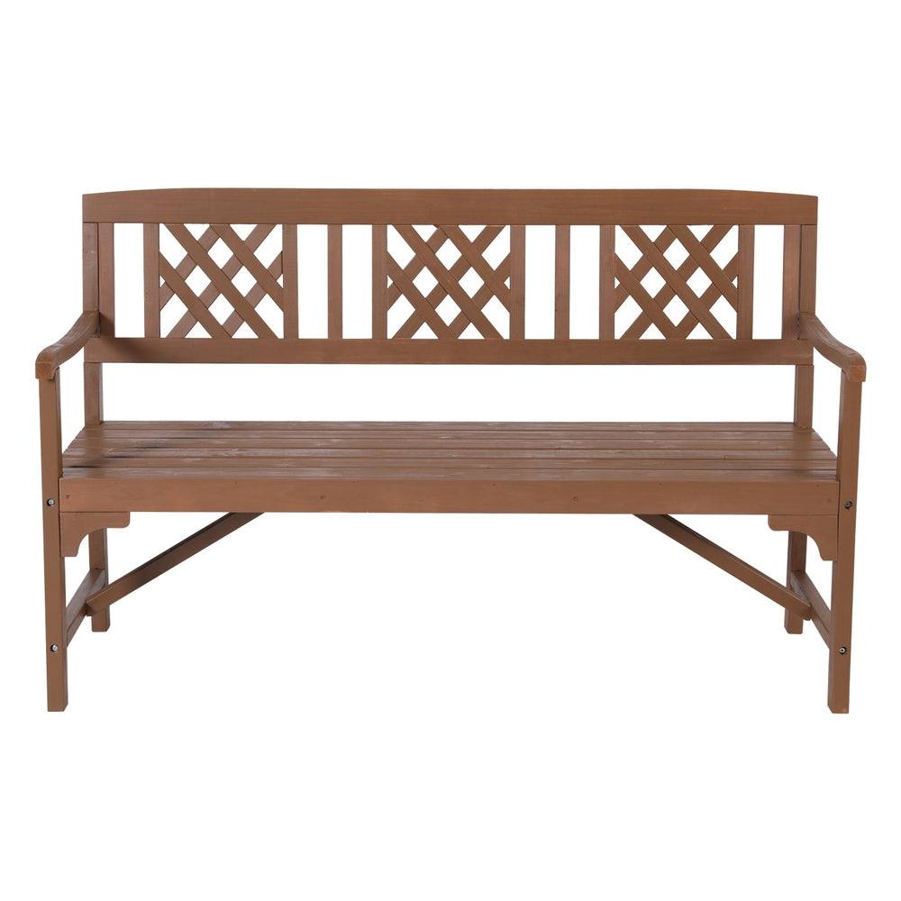 Alderon Garden Bench – Natural – 3 Seater