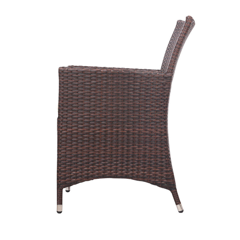 3 PC Outdoor Bistro Set - Brown