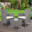 3 PC Outdoor Bistro Set - Grey