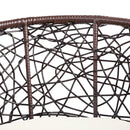 3 PC Outdoor Rattan Table & Chairs - Brown