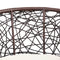 3 PC Outdoor Rattan Table & Chairs - Brown