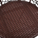 3 PC Outdoor Rattan Table & Chairs - Brown