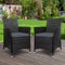 Set of 2 - Outdoor Wicker Dining Chairs