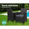 Set of 2 - Outdoor Wicker Dining Chairs