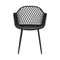 4 PC Outdoor Dining Chair Set – Black