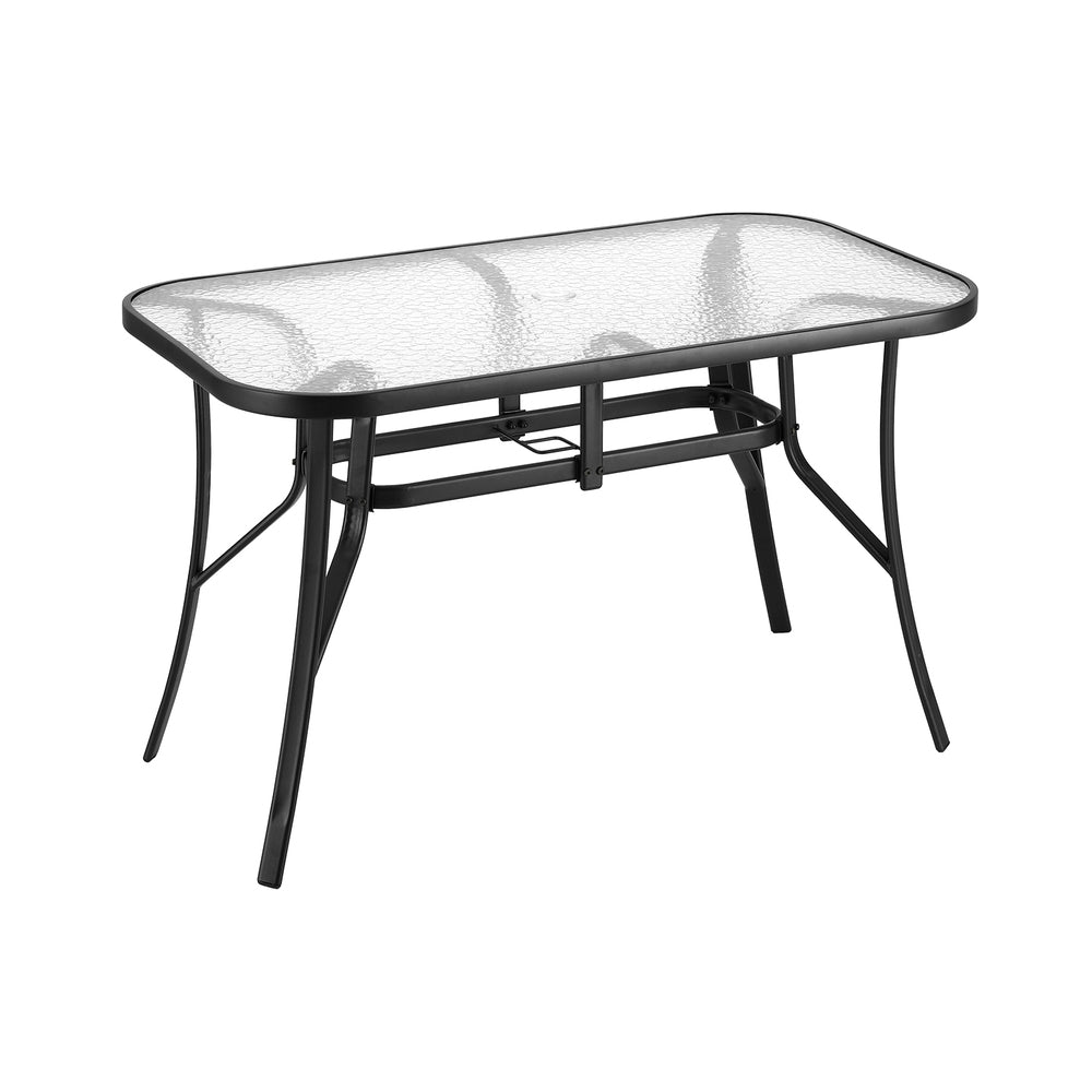 Cypress Outdoor Dining Table – Black – 120 cm