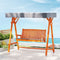 3 Seater Wooden Swing Chair Canopy