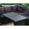 Outdoor Dining Set Sofa Lounge - Black