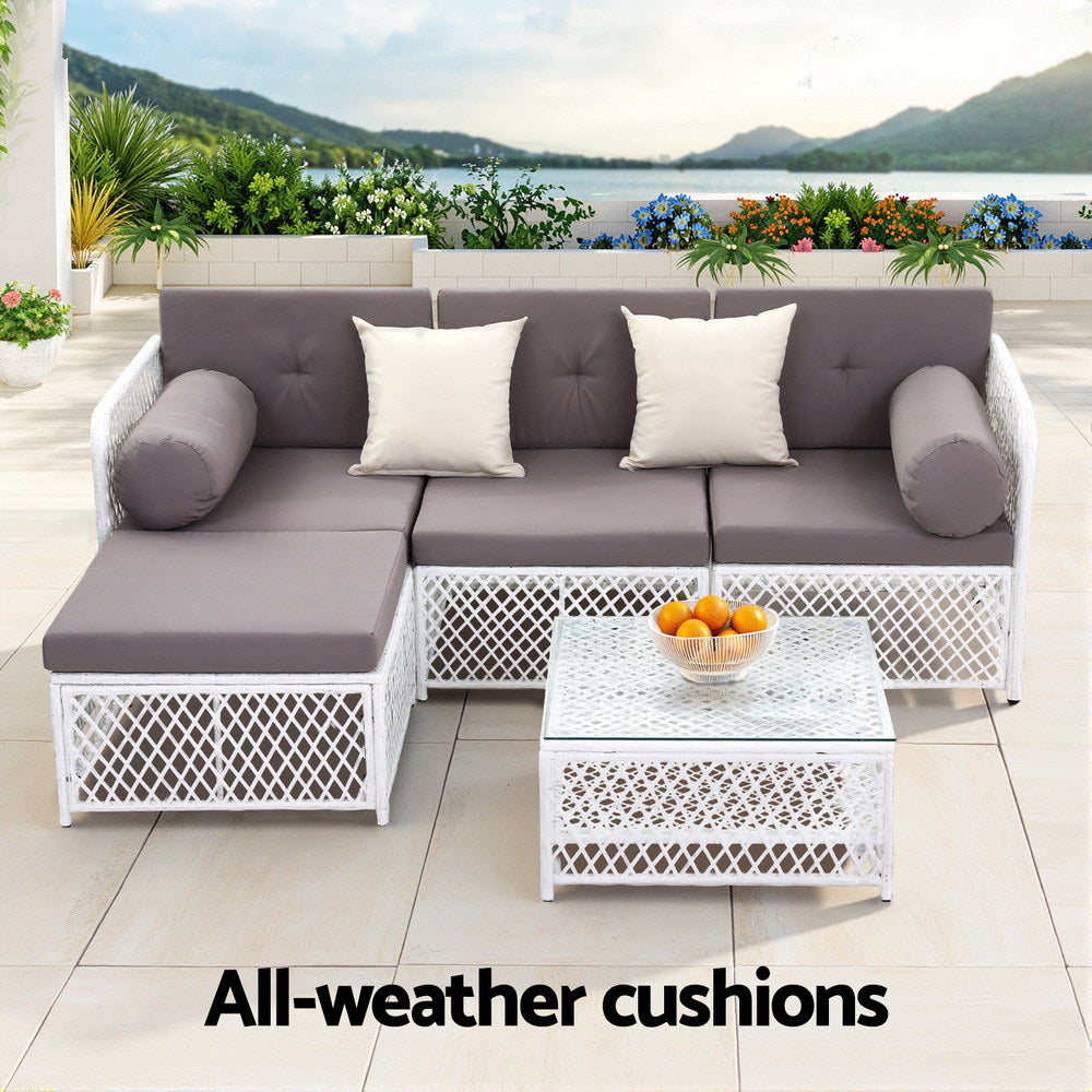 Haven 4 Seater Outdoor Sofa Set – Multi – 5 Piece