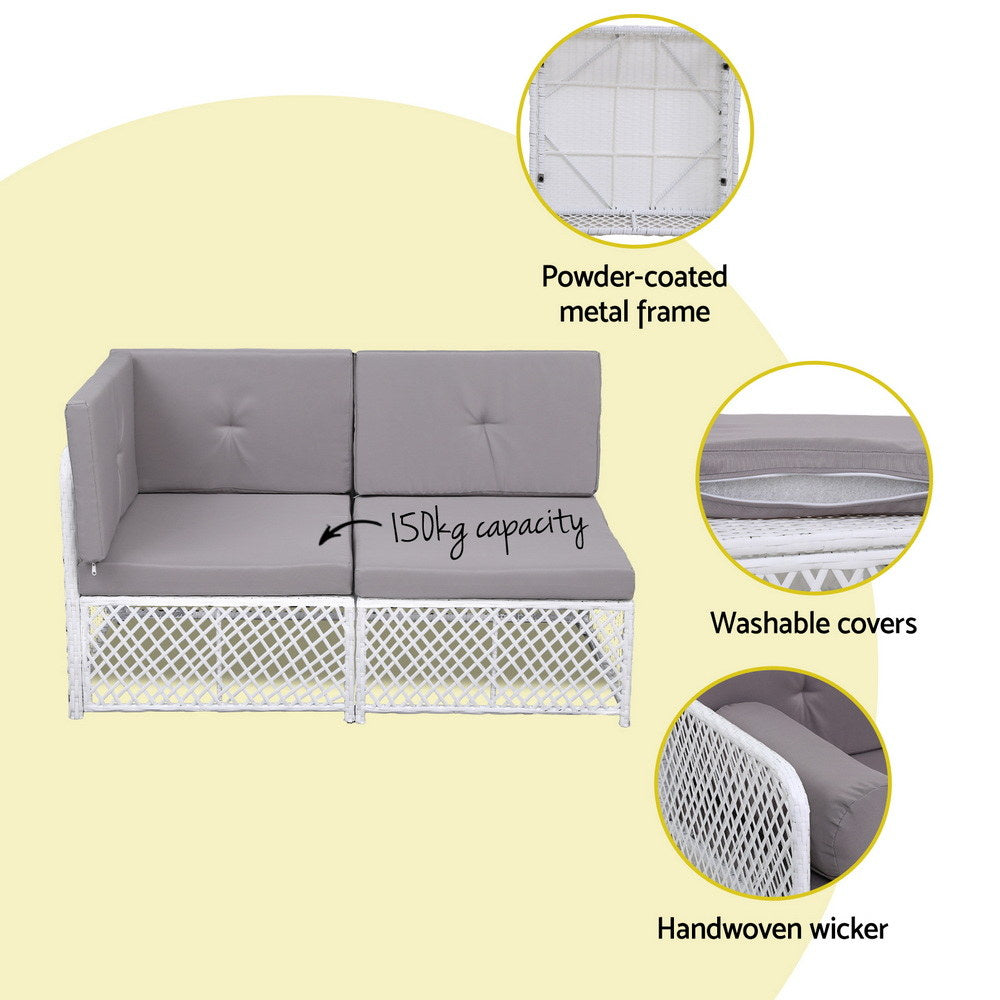 Haven 4 Seater Outdoor Sofa Set – Multi – 5 Piece