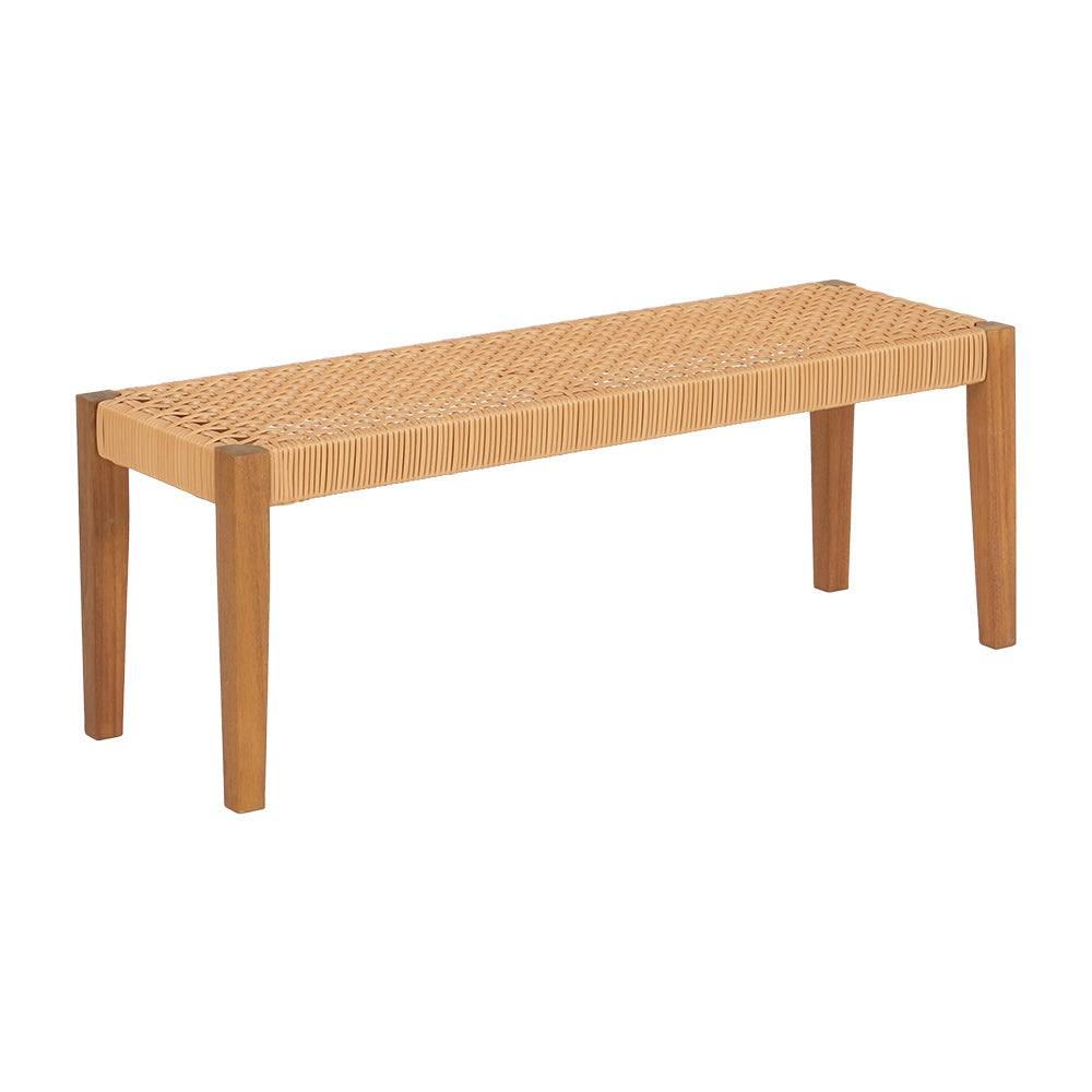Halston Acacia Wood Garden Bench – Natural – 2 Seater