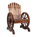 Wagon Wheel Garden Chair – Wooden Outdoor Style