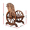 Wagon Wheel Garden Chair – Wooden Outdoor Style