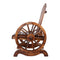 Wagon Wheel Garden Chair – Wooden Outdoor Style