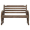 2 Seat Wagon Chair - Teak Finish