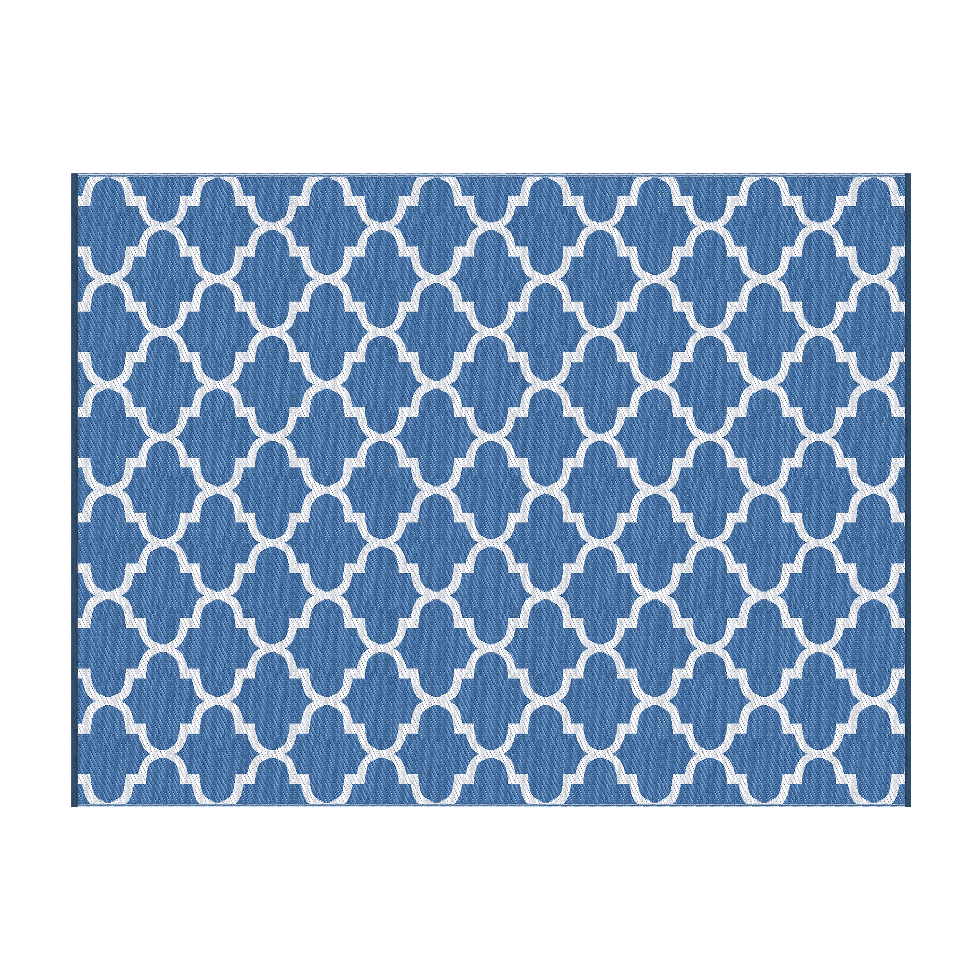 Volos Outdoor Area Rug – Blue – Large