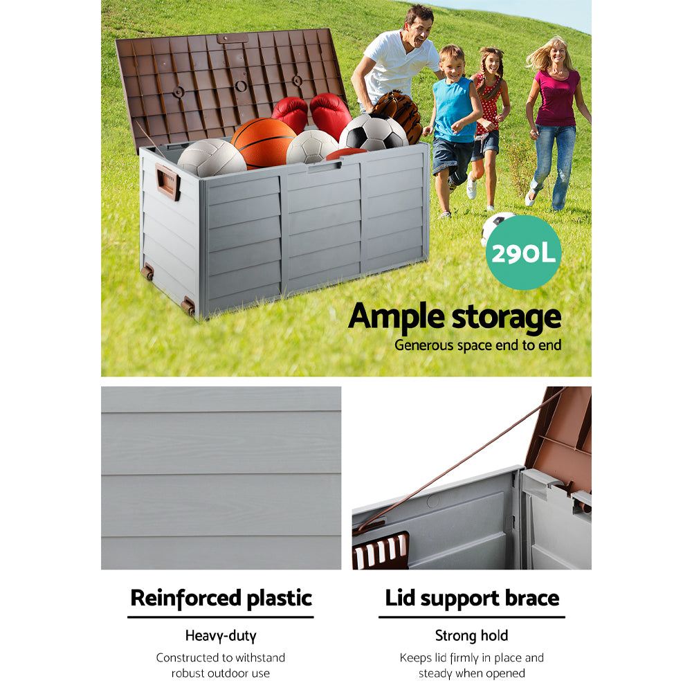 Marston Outdoor Storage Box – Brown – 290L