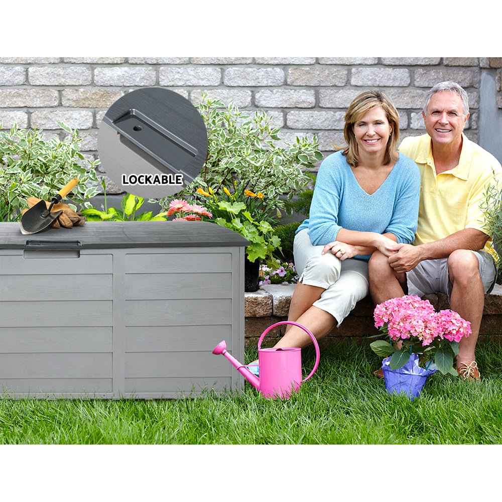 Aldwin Outdoor Storage Box – Grey – 290L