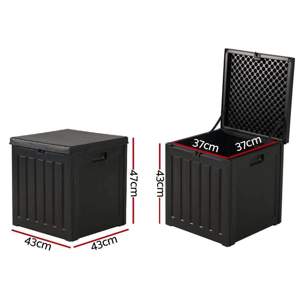 Kairo Outdoor Storage Box – Black – 80L