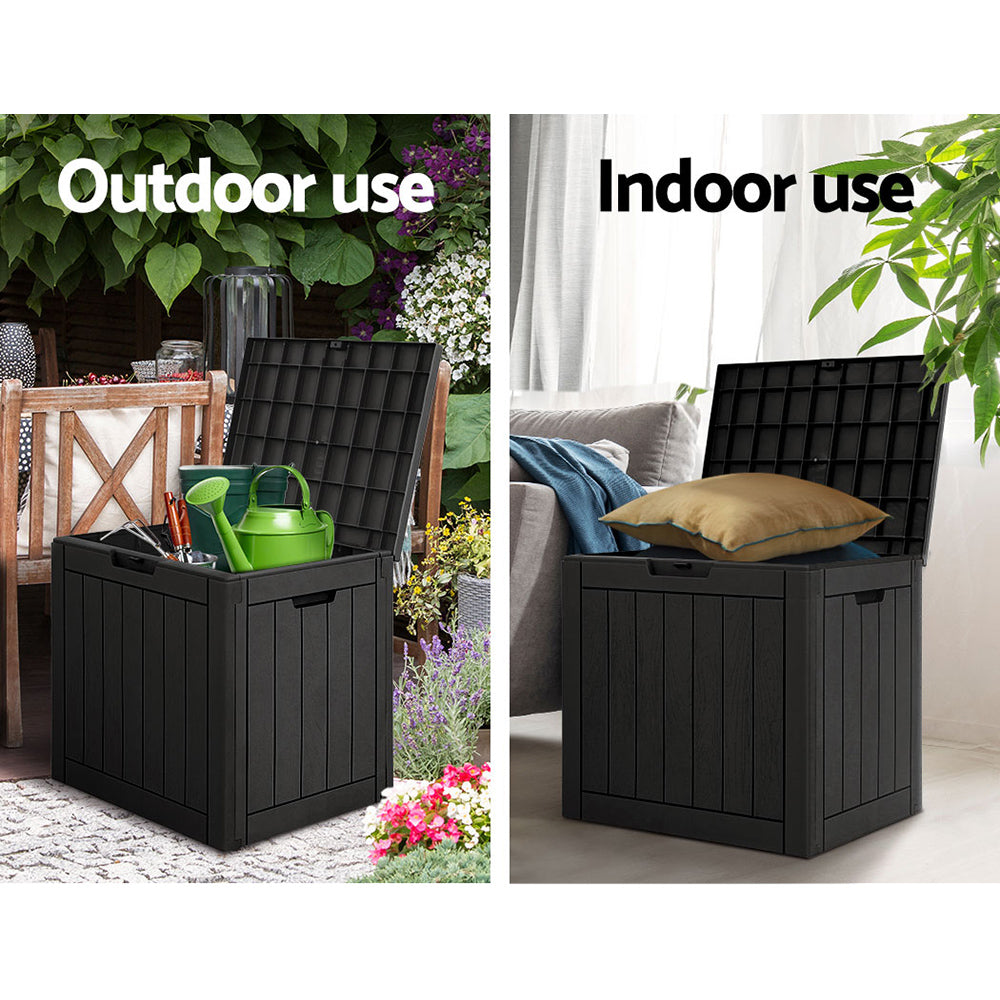 Korvyn Outdoor Storage Box – Black – 118L