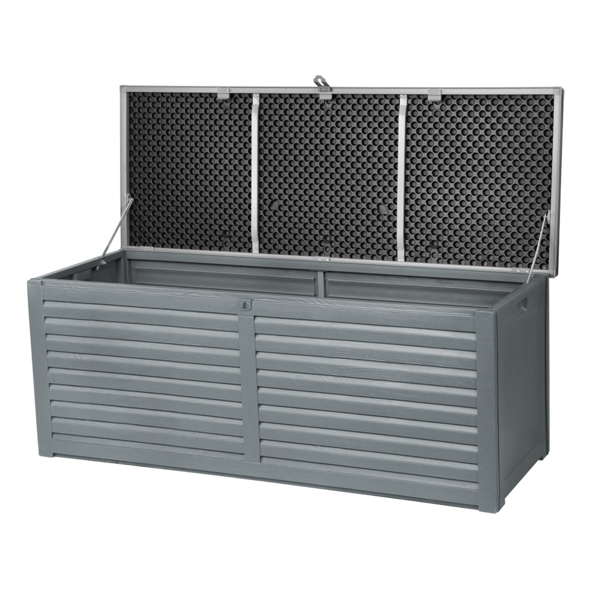 Camden Outdoor Storage Box – Grey & Black – 390L