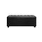 Blanket Storage Ottoman – Leather, 97cm Black