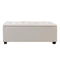 Linen Ottoman Blanket Box - 97cm - Beige