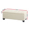 Blanket Storage Ottoman – Linen, 97cm Beige