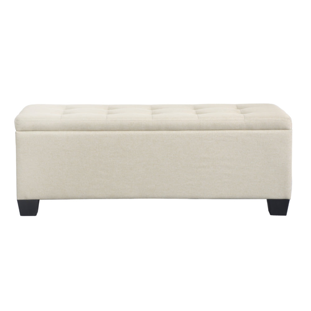 Hadley Storage Ottoman – Beige – 97 cm